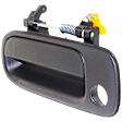 Front, Driver Side Textured Black Exterior Door Handle, With Key Hole