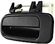 Rear, Driver Side Textured Black Exterior Door Handle, Without Key Hole