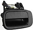 Rear, Driver Side Textured Black Exterior Door Handle, Without Key Hole