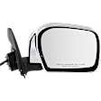 Passenger Side Mirror, Power, Manual Folding, Non-Heated, Chrome, No Signal Light, No Memory, No Puddle Light, No Auto-Dimming, No Blind Spot Feature