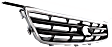 Grille Assembly, Chrome Shell with Painted Silver Black Insert