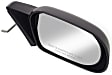 Sedan Passenger Side Mirror, Manual Adjust, Non-Heated, Non-Folding, Textured Black, No Signal Light, No Memory, No Puddle Light, No Auto-Dim, No Blind Spot Feature