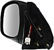2000-2006 Toyota Tundra - Driver Side Mirror, Power Adjust, Non-Heated, Manual Folding, Chrome, No Signal Light, Without Memory Recall, No Puddle Light, No Auto-Dimming, No Blind Spot Feature