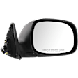 Passenger Side Mirror, Power Adjust, Non-Heated, Manual Folding, Chrome, No Signal Light, No Memory, No Puddle Light, No Auto-Dim, No Blind Spot Feature