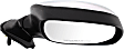Passenger Side Mirror, Power Adjust, Non-Heated, Manual Folding, Chrome, No Signal Light, No Memory, No Puddle Light, No Auto-Dim, No Blind Spot Feature