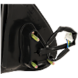 Extended Cab Pickup Driver Side Mirror, Power Adjust, Non-Heated, Manual Folding, Paintable, No Signal Light, No Memory, No Puddle Light, No Auto-Dimming, No Blind Spot Feature