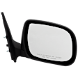 Passenger Side Mirror, Manual Adjust, Manual Folding, Non-Heated, Textured Black, No Signal Light, No Memory, No Puddle Light, No Auto-Dimming, No Blind Spot Feature