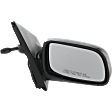 2003 Toyota Echo Base - Passenger Side Mirror, Manual Adjust, Non-Heated, Textured Black, Manual Folding, No Signal Light, No Blind Spot Feature, No Memory, No Puddle Light, No Auto-Dimming