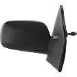 2003 Toyota Echo Base - Passenger Side Mirror, Manual Adjust, Non-Heated, Textured Black, Manual Folding, No Signal Light, No Blind Spot Feature, No Memory, No Puddle Light, No Auto-Dimming