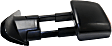 2014 Toyota Tundra - Driver Side Towing Mirror, Power Adjust, Heated, Textured Black, Manual Folding, In-housing Signal Light, With Blind Spot Glass, No Memory, No Puddle Light, No Auto-Dimming