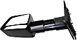2014 Toyota Tundra - Driver Side Towing Mirror, Power Adjust, Heated, Textured Black, Manual Folding, In-housing Signal Light, With Blind Spot Glass, No Memory, No Puddle Light, No Auto-Dimming