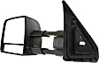2014 Toyota Tundra - Driver Side Towing Mirror, Power Adjust, Heated, Textured Black, Manual Folding, In-housing Signal Light, With Blind Spot Glass, No Memory, No Puddle Light, No Auto-Dimming