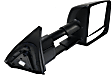 2014 Toyota Tundra - Passenger Side Towing Mirror, Power Adjust, Heated, Textured Black, Manual Folding, In-housing Signal Light, With Blind Spot Glass, No Memory, No Puddle Light, No Auto-Dimming