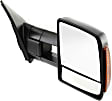 2014 Toyota Tundra - Passenger Side Towing Mirror, Power Adjust, Heated, Textured Black, Manual Folding, In-housing Signal Light, With Blind Spot Glass, No Memory, No Puddle Light, No Auto-Dimming
