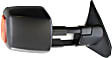2014 Toyota Tundra - Passenger Side Towing Mirror, Power Adjust, Heated, Textured Black, Manual Folding, In-housing Signal Light, With Blind Spot Glass, No Memory, No Puddle Light, No Auto-Dimming
