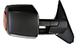 2014 Toyota Tundra - Passenger Side Towing Mirror, Power Adjust, Heated, Textured Black, Manual Folding, In-housing Signal Light, With Blind Spot Glass, No Memory, No Puddle Light, No Auto-Dimming