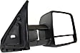 2014 Toyota Tundra - Passenger Side Towing Mirror, Power Adjust, Heated, Textured Black, Manual Folding, In-housing Signal Light, With Blind Spot Glass, No Memory, No Puddle Light, No Auto-Dimming