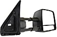 2014 Toyota Tundra - Passenger Side Towing Mirror, Power Adjust, Heated, Textured Black, Manual Folding, In-housing Signal Light, With Blind Spot Glass, No Memory, No Puddle Light, No Auto-Dimming