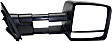 2014 Toyota Tundra - Passenger Side Towing Mirror, Power Adjust, Heated, Textured Black, Manual Folding, In-housing Signal Light, With Blind Spot Glass, No Memory, No Puddle Light, No Auto-Dimming