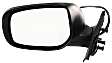 2007-2011 Toyota Yaris - Hatchback Driver Side Mirror, Power Adjust, Non-Heated, Manual Folding, Paintable, No Signal Light, No Memory, No Puddle Light, No Auto-Dimming, No Blind Spot Feature