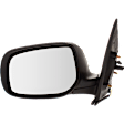 2007-2012 Toyota Yaris - Sedan Driver Side Mirror, Power Adjust, Non-Heated, Manual Folding, Paintable, No Signal Light, No Memory, No Puddle Light, No Auto-Dimming, No Blind Spot Feature