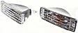 Front, Driver and Passenger Side Turn Signal Light, With bulb(s), Diamond Design