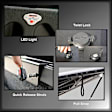 UC1076 SE Series Hard Hinged Tonneau Cover, ABS composite Fits Approx. 6 ft. 6 in. Bed