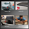 UC2136 SE Series Hard Hinged Tonneau Cover, ABS composite Fits Approx. 6 ft. 6 in. Bed