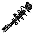 11680 Front, Driver or Passenger Side Fully Loaded Strut, Unity OE Replacement