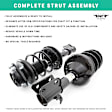 15230 Rear, Driver or Passenger Side Fully Loaded Strut, FWD, Unity OE Replacement