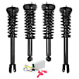 2005 Jaguar XJR - Front and Rear Coil Spring Conversion Kit, Pre-Assembled Complete Strut Assembly Kit Replacing Air Strut Assemblies With ride light bypass module