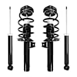 2017 Volkswagen CC - Front and Rear, Driver and Passenger Side Shock and Fully Loaded Strut, Fits 55MM Lower Strut Housing; Except Sport Suspension