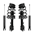 4-11133-259890-001 Front and Rear, Driver and Passenger Side Shock and Fully Loaded Strut, Sedan