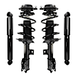 4-11137-259180-001 Front and Rear, Driver and Passenger Side Shock and Fully Loaded Strut, Sedan