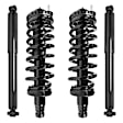 2007 GMC Envoy - Front and Rear, Driver and Passenger Side, Shock and Fully Loaded Strut, With Rear Coil Spring, Except V8 Models