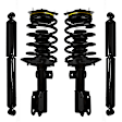 4-11190-251130-001 Front and Rear, Driver and Passenger Side Shock and Fully Loaded Strut, FWD