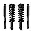 4-11290-255250-001 Front and Rear, Driver and Passenger Side Shock and Fully Loaded Strut, RWD