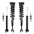 4-11397-255110-001 Front and Rear, Driver and Passenger Side Shock and Fully Loaded Strut, RWD, Coupe