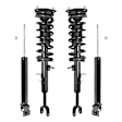 4-11397-255210-001 Front and Rear, Driver and Passenger Side Shock and Fully Loaded Strut, Coupe