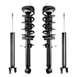 4-11405-255090-001 Front and Rear, Driver and Passenger Side Shock and Fully Loaded Strut, RWD, Coupe
