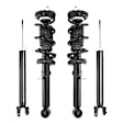 4-11413-255090-001 Front and Rear, Driver and Passenger Side Shock and Fully Loaded Strut, RWD, Sedan
