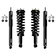 4-11931-254800-001 Front and Rear, Driver and Passenger Side Shock and Fully Loaded Strut, RWD