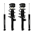 4-13290-257180-001 Front and Rear, Driver and Passenger Side Shock and Fully Loaded Strut