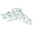 204-820-25-77 OE Replacement Series Tail Light Circuit Board - Passenger Side, Direct Fit, Sold individually