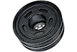 06E105251F Series Crankshaft Pulley - Black, Elastomer and Steel, Multi-groove, Direct Fit, Sold Individually