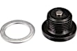 11137618512DP Oil Drain Plug - Black, Aluminum, Hex, Direct Fit, Sold Individually