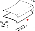 1147580098 Trunk Lid Seal - Sold Individually