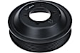 2002 BMW X5 - Water Pump Pulley, Mfrbodycodename : E53, 6-Groove Pulley, Serpentine, Black, Aluminum, Sold Individually, APA/URO Parts Water Pump Pulley