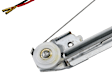 1247300446PRM Rear, Passenger Side URO Premium Parts Power Window Regulator, With Motor