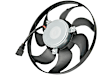 1KM959455E OE Replacement Auxiliary fan Passenger Side, Single fan